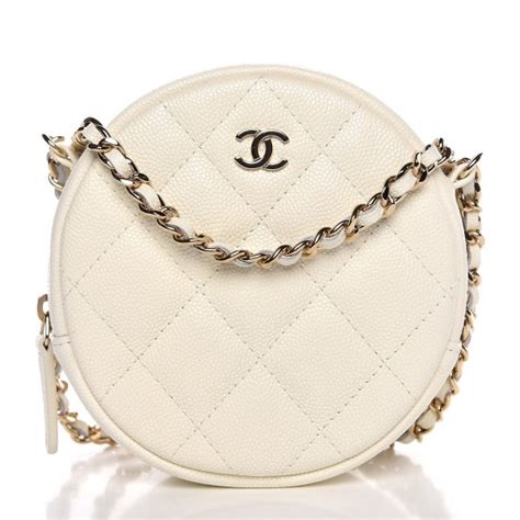 white chanel clutch with chain